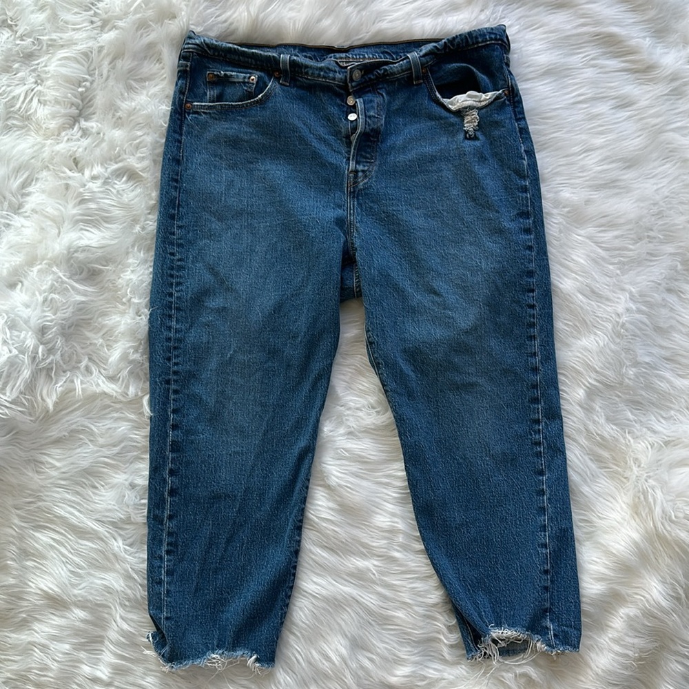 Levi's 501 Premium Denim Plus Straight Leg Raw hem - Picture 4 of 15